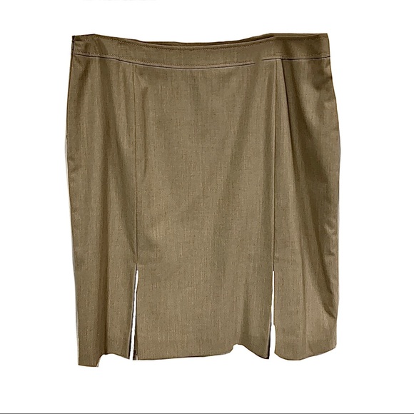 Power Skirt Suit Tahari Designer Neutral Size 12/14 - Picture 7 of 14